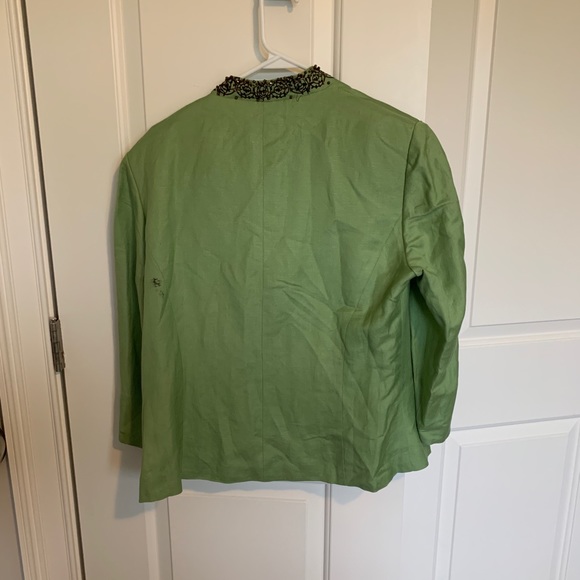 Green Beaded Tank and Jacket Set - Picture 5 of 11